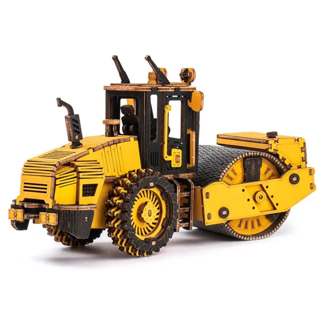 【Robotime】立體木製組裝模型 壓路機 TG701K(DIY)