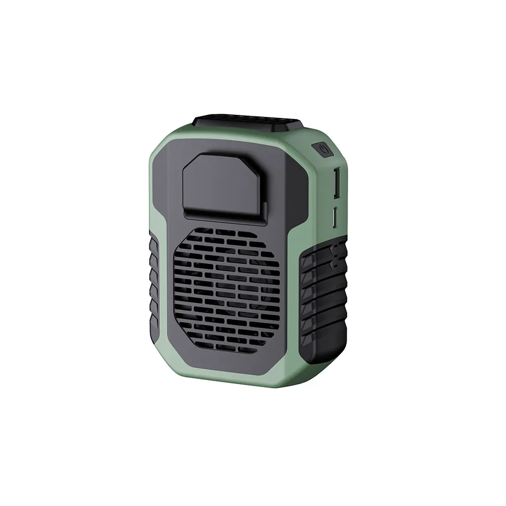 隨身外掛風扇-6000mah款(可掛脖掛腰掛背包/三檔風力自由調整/機身硅膠保護不易碎)