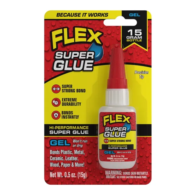 【FLEX SEAL】飛速超級瞬間膠15g-膏狀(Flex Super Glue 快乾膠 強力膠 黏膠)