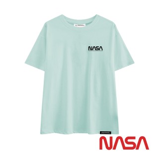 【NASA SPACE】漫遊太空 星際線稿工程圖 T恤 / 短袖上衣 / T-shirt NA00019-04(火箭冰綠)