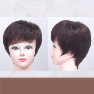 【巴黎精品】現貨+預購 短假髮真髮假髮透氣輕量免打理隱形(立體造型直髮女假髮3色a1cq24)