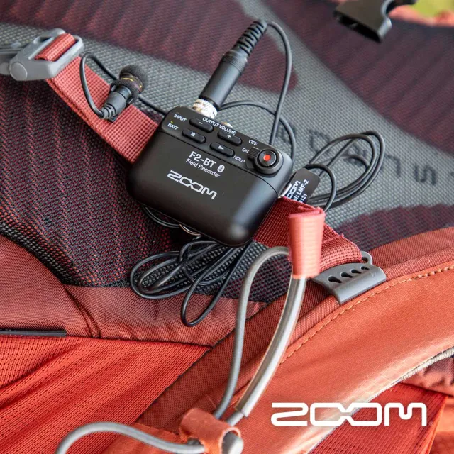 【ZOOM】F2-BT 微型錄音機+領夾麥克風組 黑/藍芽版(公司貨)