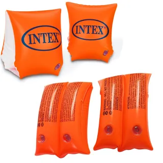 【寶盒百貨】INTEX亮橙手臂圈 兒童充氣手臂圈 漂浮圈 3~6歲適用(學游泳手臂圈 泳池玩水 水上玩具)