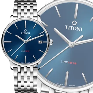 【TITONI 梅花錶】LINE1919 自製機芯T10 機械錶 40mm(83919S-612 百周年)