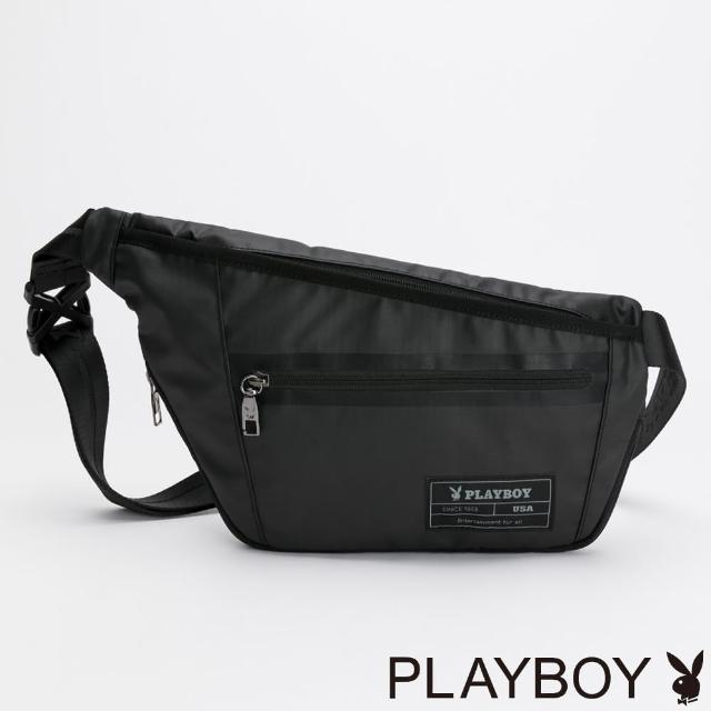 【PLAYBOY】單肩背包 Kuroshio系列(黑色)