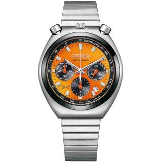 【CITIZEN 星辰 官方授權】Tsuno Chrono 限定款 經典復刻牛頭錶 碼錶計時錶-38mm 情人節 禮物(AN3660-81X)