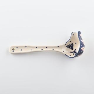 【美學生活 波蘭陶】波蘭陶 Manufaktura 尖嘴醬汁湯勺 勺子 湯匙 服務匙 18.5cm 波蘭手工製(靜謐冬夜系列)