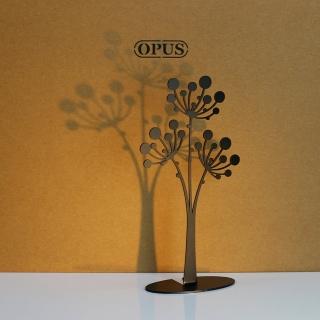 【OPUS 東齊金工】歐式鐵藝飾品架/金屬首飾座/戒指項鍊架(PI-fl04 蒲公英 經典黑)