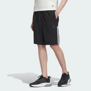 【adidas 愛迪達】FI LIB WVSH 男 短褲 五分褲 運動 訓練 休閒 透氣 舒適 愛迪達 黑白(IN6510)