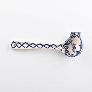 【美學生活 波蘭陶】波蘭陶 Manufaktura 尖嘴醬汁湯勺 勺子 湯匙 服務匙 18.5cm 波蘭手工製(浮雲入夢系列)