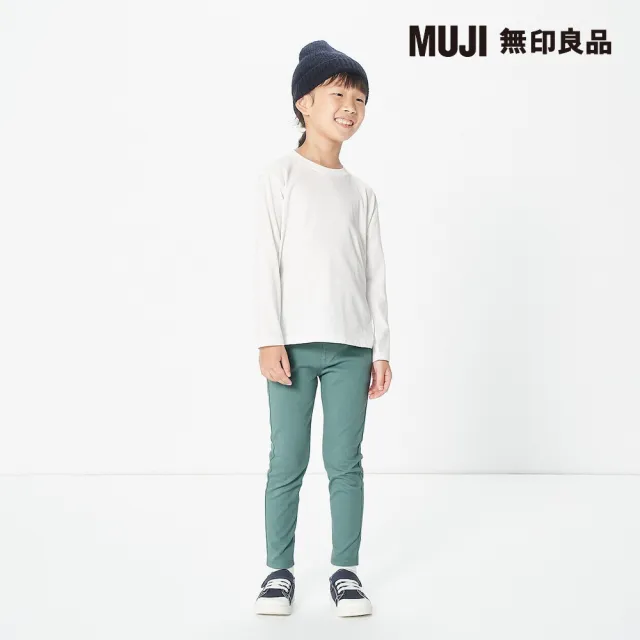 【MUJI 無印良品】兒童棉混聚酯纖維圓領長袖T恤(共6色)