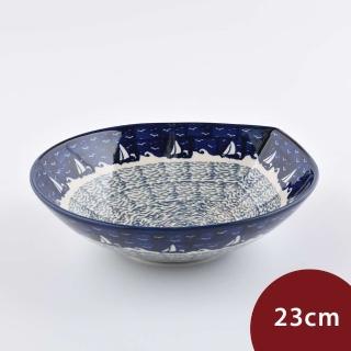 【美學生活】波蘭陶 Manufaktura 水滴形深盤 陶瓷盤 造型盤 菜盤 水果盤 23cm 波蘭手工製(乘風悠遊系列)
