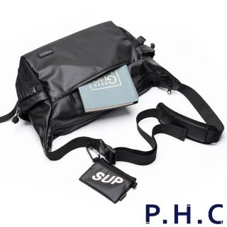 【PHC】時尚男士休閒大容量郵差包(現+預 黑色)