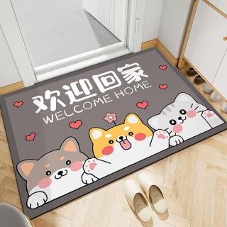 【Easy buy 居家生活】加厚卡通地毯(廁所腳墊 衛生間腳踏墊 地墊)
