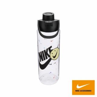 【NIKE 耐吉】水壺 登山 旋蓋式水壺 運動 單車TR RECHARGE 24OZ 白 N100432096824