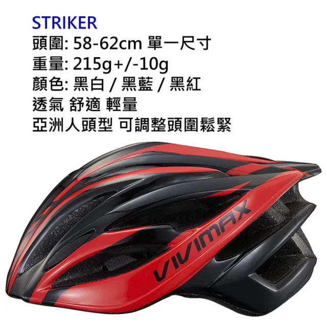 【VIVIMAX】STRIKER 安全帽(自行車 安全帽)