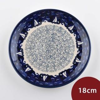 【美學生活】波蘭陶 Manufaktura 圓形淺盤 陶瓷盤 菜盤 水果盤 點心盤 18cm 波蘭手工製(乘風悠遊系列)
