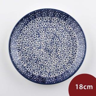 【美學生活】波蘭陶 Manufaktura 圓形淺盤 陶瓷盤 菜盤 水果盤 點心盤 18cm 波蘭手工製(月墜星空系列)