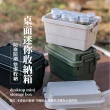 【百寶箱】外出專用迷你桌面收納箱-1.1L(卡扣式 露營 玩具箱 儲物箱 裝備箱 工具箱 耐壓收納箱)