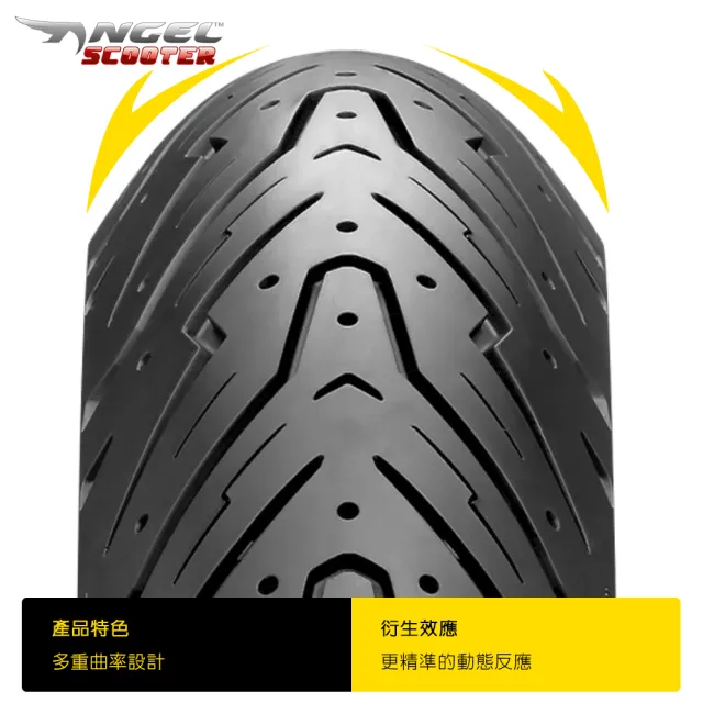 【PIRELLI 倍耐力】ANGEL Scooter速克達專用 10吋(90/90-10 50J 前後適用胎)