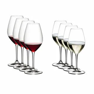 【Riedel】Wine Friendly 萬用紅白酒杯-8入