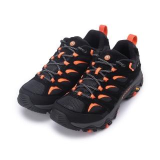 【MERRELL】MOAB 3 GORE-TEX 防潑水健行鞋 黑橘 男鞋 ML037025