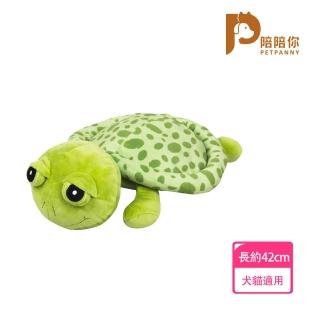 【PETPANNY 陪陪你】寵物安撫玩具/慵懶烏龜(發聲玩具、狗玩具、貓玩具、磨牙、耐咬、玩偶)
