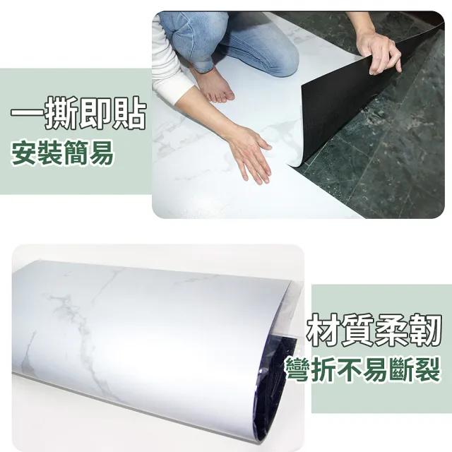 【LOG 樂格】石紋PVC方形地板貼 61x61cm 3.3坪/30片-2508(DIY地板貼 拼接地板貼 自黏地板貼 地板貼)