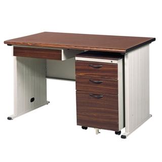 【時尚屋】120CM 胡桃木紋色辦公桌櫃組(250-8)