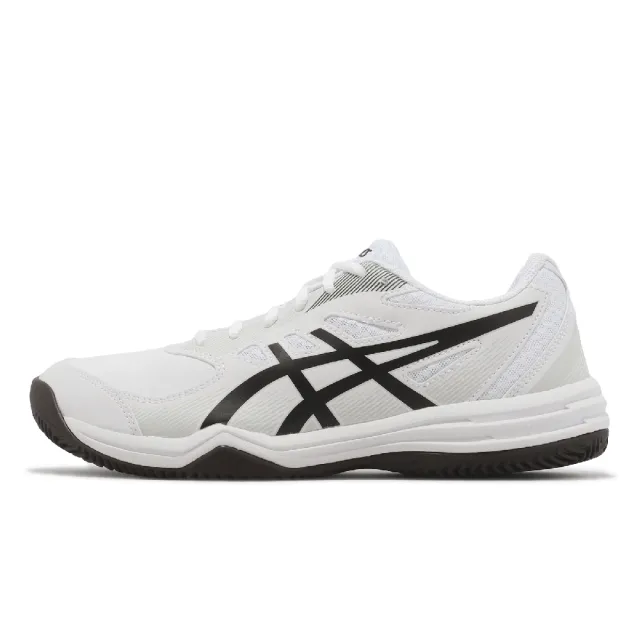 【asics 亞瑟士】網球鞋 Court Slide 3 Clay/OC 男鞋 白 黑 紅土專用 入門款 運動鞋 亞瑟士(1041A389101)