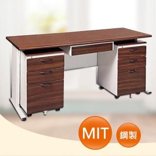 【時尚屋】150CM 胡桃木紋色辦公桌櫃組(253-9)
