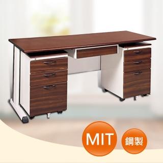 【時尚屋】150CM 胡桃木紋色辦公桌櫃組(261-5)