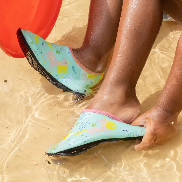 【Playshoes】抗UV水陸兩用沙灘懶人童鞋-獨角獸(認證防曬UPF50+兒童戶外涼鞋雨鞋運動水鞋)
