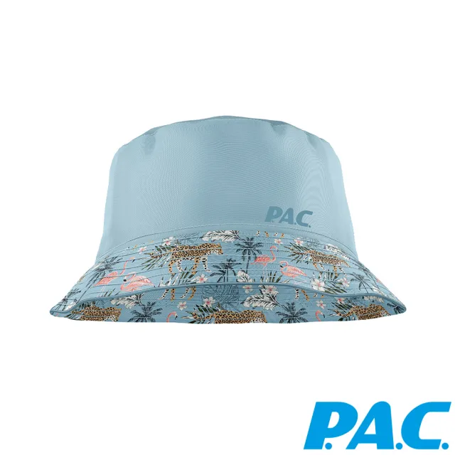 【PAC德國】雙面百搭防曬抗UV折疊漁夫帽(PAC30441002淡藍/叢林/輕量/好收納/戶外休閒/遮陽帽)