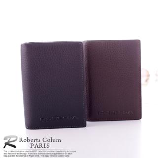 【Roberta Colum】法國荔枝紋軟牛皮多功能名片夾-共2色