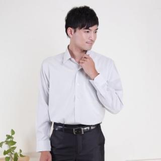 【JIA HUEI】長袖柔挺領男仕吸濕排汗襯衫 3158系列 條紋灰(臺灣製造)