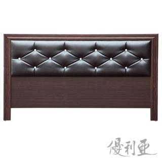 【優利亞】美麗殿水鑽雙人5尺床頭片