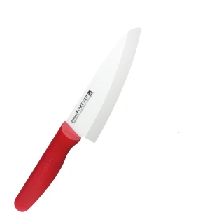 【FOREVER】日本製造鋒愛華標準系列陶瓷刀16CM(白刃紅柄)