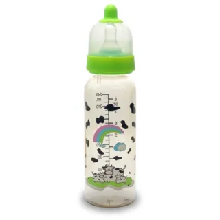 【貝喜力克】防脹氣PES直圓型奶瓶240ml(隨機色)