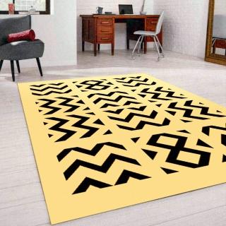 【範登伯格】比利時 薩斯大地系絲質地毯-雷紋(70x105cm)
