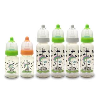 【貝喜力克】防脹氣PES奶瓶特惠組(240ml*4+120ml*2)