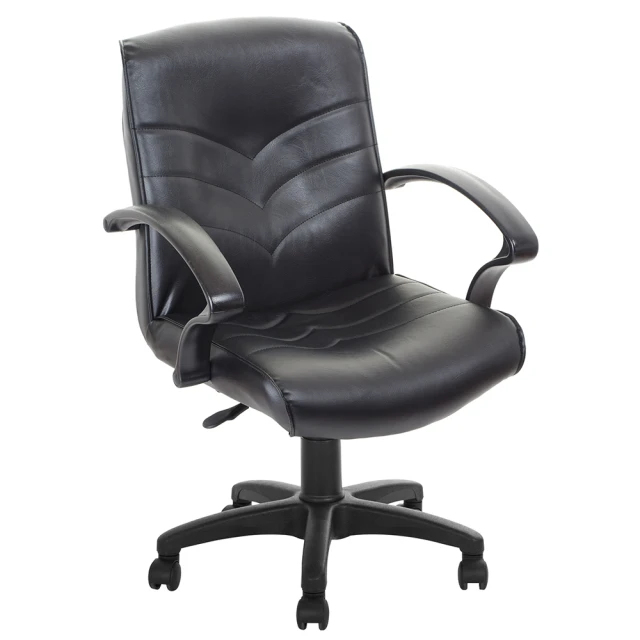 【GXG】短背皮面 電腦椅(TW-1007 E)
