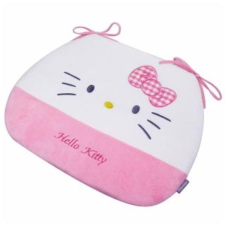 【享夢城堡】汽車舒適坐墊(HELLO KITTY FACE-粉)