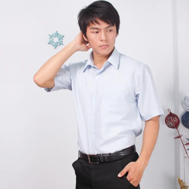 【JIA HUEI】短袖男仕吸濕排汗防皺襯衫 3158條紋系列 商務   男襯衫 三件促銷組(台灣製造)