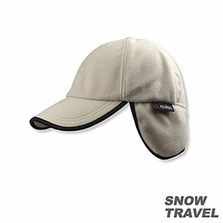 【SNOW TRAVEL】WINDBLOC防風保暖遮耳棒球帽(卡其)