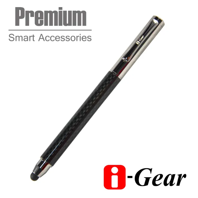 【i-Gear】Premium碳纖維觸控鋼珠筆*