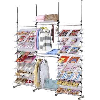 【巴塞隆納】388型多角度旋轉式衣架鞋架層架雜誌書架