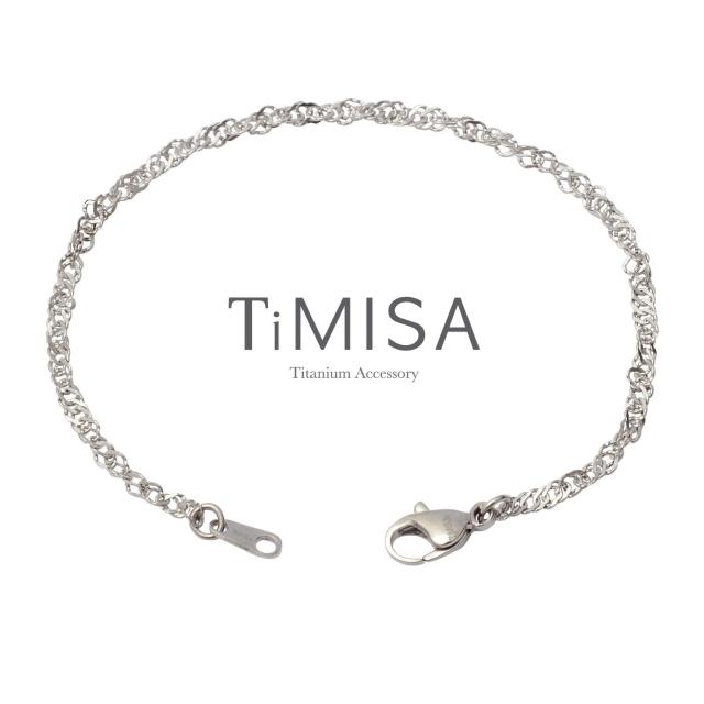 【TiMISA】曖昧 純鈦手鍊(10E)
