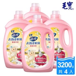 【毛寶】葳香 衣物柔軟精-溫暖花香(3200gX4入)