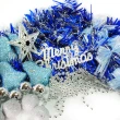 【聖誕裝飾特賣】聖誕裝飾配件包組合-藍銀色系(2尺（60cm）樹適用（不含聖誕樹 不含燈)